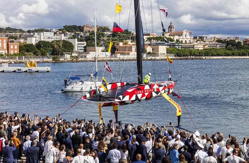  Luna Rossa launch LEQ12 or Prototype at Cagliari, Sardinia October 13, 2022 photo copyright Carlo Borlenghi taken at Circolo della Vela Sicilia and featuring the AC40 class