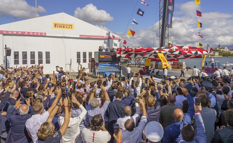  Luna Rossa launch LEQ12 or Prototype at Cagliari, Sardinia October 13, 2022 photo copyright Luca Butto taken at Circolo della Vela Sicilia and featuring the AC40 class