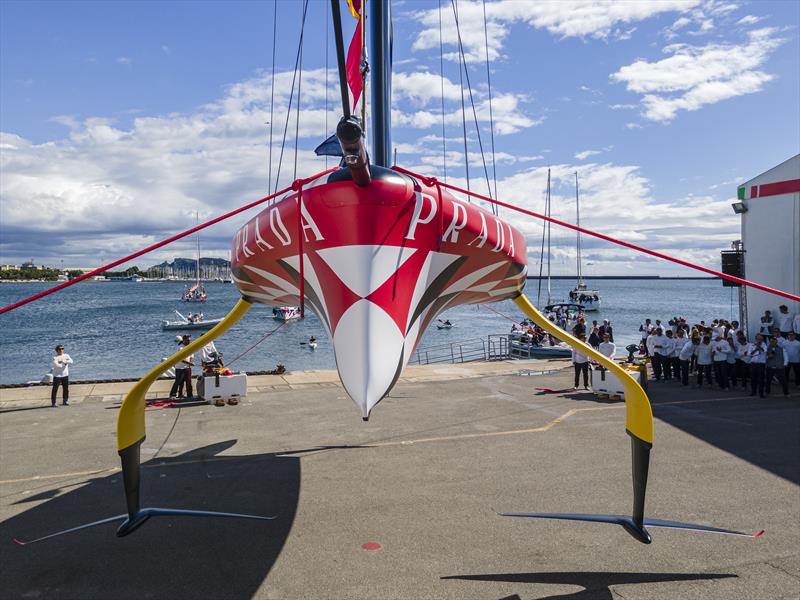  Luna Rossa launch LEQ12 or Prototype at Cagliari, Sardinia October 13, 2022 photo copyright Andrea Pisapia taken at Circolo della Vela Sicilia and featuring the AC40 class