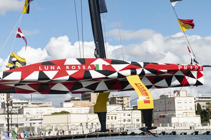 Launch Luna Rossa Prototype LEQ12 - Cagliari, Sardinia - October 13, 2022 photo copyright Ivo Rovira / America'sCup taken at Circolo della Vela Sicilia and featuring the AC40 class