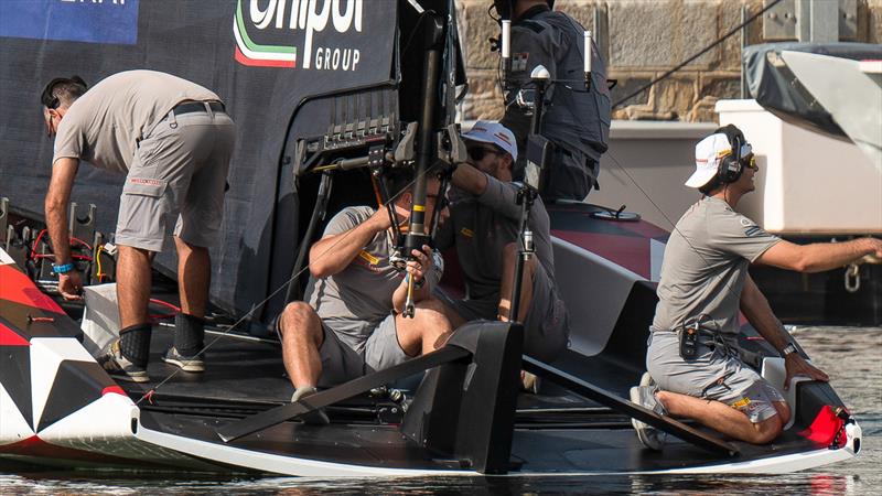 Luna Rossa Prada Pirelli's prototype LEQ12 off Cagliari, Sardinia - Day 2 - October 25, 2022 - photo © Ivo Rovira / America's Cup