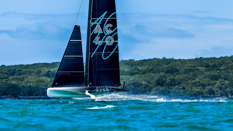 Emirates Team NZ's AC40 - Inner Hauraki Gulf - Auckland - October 26, 2022 - photo © Adam Mustill / America's Cup