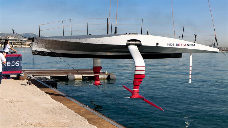 INEOS Britannia Team launch prototype yacht - T6 (LEQ12)- 27October, 2022 - Day 0 - photo © Ugo Fonolla / America's Cup