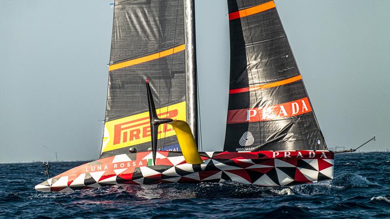 Luna Rossa Prada Pirelli - LEQ12 - October 29, 2022 - Gulf of Cagliari photo copyright Ivo Rovira / America'sCup taken at Circolo della Vela Sicilia and featuring the AC40 class