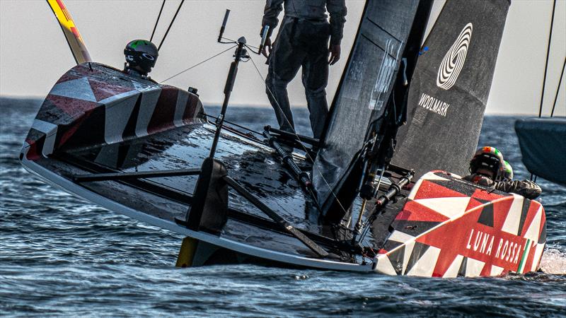 Luna Rossa Prada Pirelli - LEQ12 - October 29, 2022 - Gulf of Cagliari photo copyright Ivo Rovira / America'sCup taken at Circolo della Vela Sicilia and featuring the AC40 class