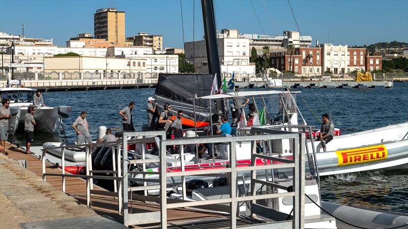 Luna Rossa Prada Pirelli - LEQ12 - October 29, 2022 - Gulf of Cagliari photo copyright Ivo Rovira / America'sCup taken at Circolo della Vela Sicilia and featuring the AC40 class