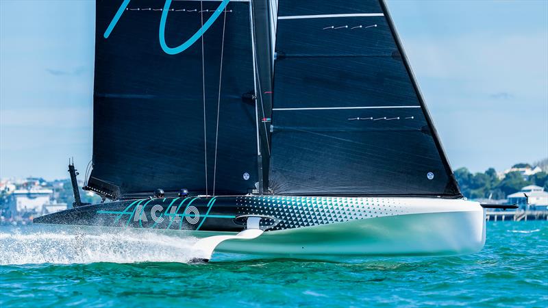 Emirates Team NZ AC40 One Design  - 2 November, 2022 - Waitemata Harbour, Auckland photo copyright Adam Mustill / America's Cup taken at Royal New Zealand Yacht Squadron and featuring the AC40 class