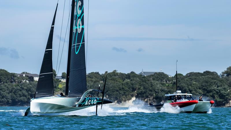 Emirates Team NZ AC40 One Design  - 2 November, 2022 - Waitemata Harbour, Auckland photo copyright Adam Mustill / America's Cup taken at Royal New Zealand Yacht Squadron and featuring the AC40 class