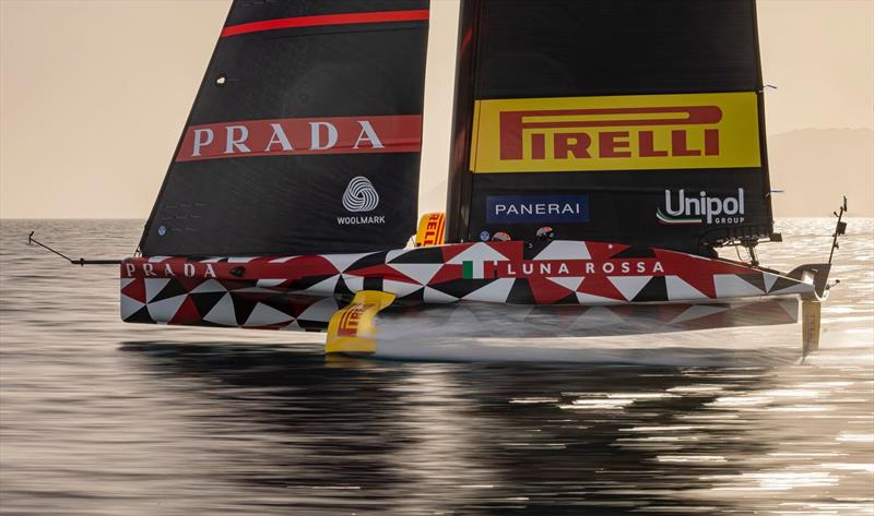 Luna Rossa Prada Pirelli's LEQ12 sailing on the Gulf of Cagliari - photo © Carlo Borlenghi / Luna Rossa