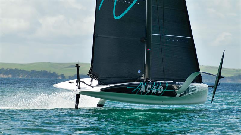 Emirates Team NZ AC40/LEQ12  - 4 November, 2022 - Waitemata Harbour, Auckland photo copyright Adam Mustill / America's Cup taken at Royal New Zealand Yacht Squadron and featuring the AC40 class