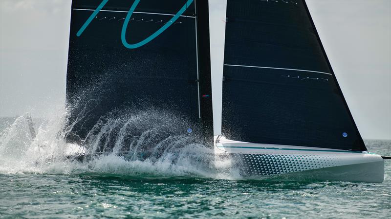 Emirates Team NZ AC40/LEQ12  - 4 November, 2022 - Waitemata Harbour, Auckland photo copyright Adam Mustill / America's Cup taken at Royal New Zealand Yacht Squadron and featuring the AC40 class