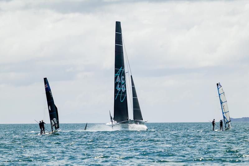 Emirates Team NZ AC40/LEQ12  - 4 November, 2022 - Waitemata Harbour, Auckland - photo © Adam Mustill / America's Cup