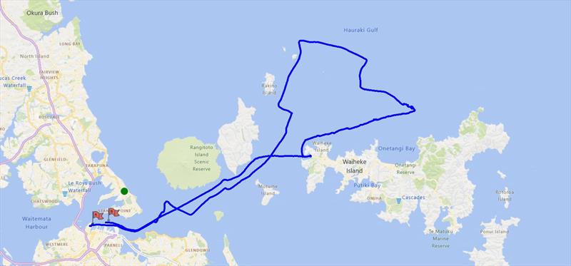 GPS Track ETNZ AC40 - November 21, 2022  - photo © AC37 Joint Recon