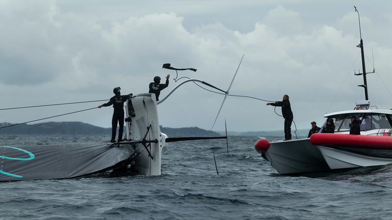 Emirates Team New Zealand - AC40 - Waitemata Harbour - Auckland - November 21, 2022 photo copyright Adam Mustill / America's Cup taken at Royal New Zealand Yacht Squadron and featuring the AC40 class