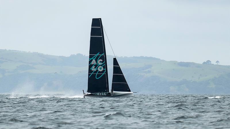 Emirates Team New Zealand - AC40 - Waitemata Harbour - Auckland - November 21, 2022 photo copyright Adam Mustill / America's Cup taken at Royal New Zealand Yacht Squadron and featuring the AC40 class