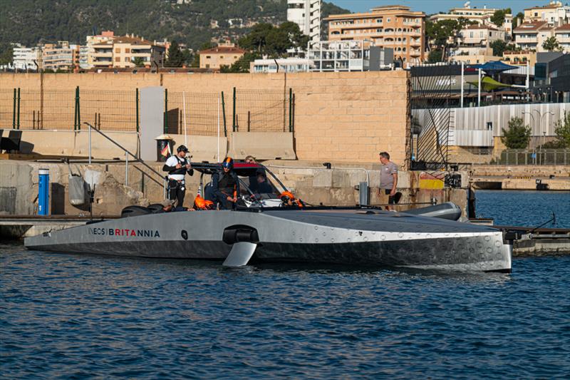 INEOS Britannia - Tow Test #2 - November 24, 2022 - Majorca photo copyright Ugo Fonolla / America's Cup taken at Royal Yacht Squadron and featuring the AC40 class