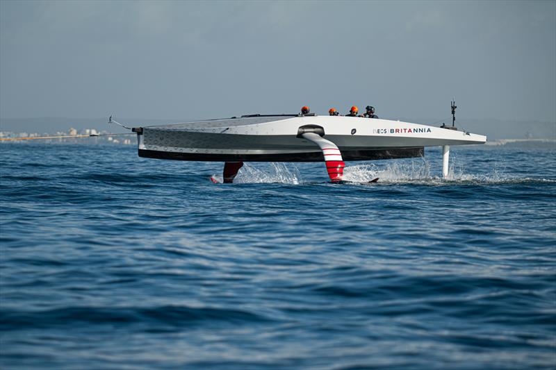 INEOS Britannia - Tow Test #2 - November 24, 2022 - Majorca photo copyright Ugo Fonolla / America's Cup taken at Royal Yacht Squadron and featuring the AC40 class