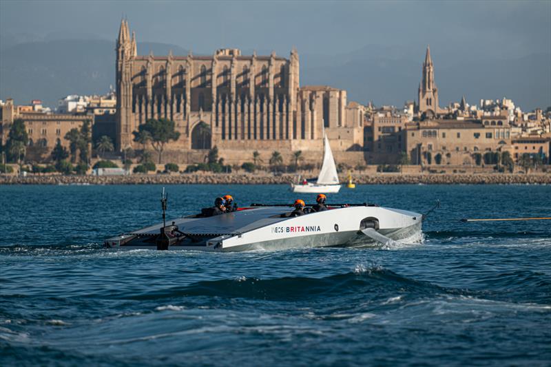 INEOS Britannia - Tow Test #2 - November 24, 2022 - Majorca - photo © Ugo Fonolla / America's Cup