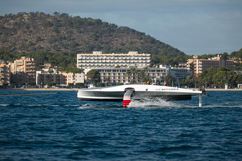 INEOS Britannia - Tow Test #2 - November 24, 2022 - Majorca - photo © Ugo Fonolla / America's Cup