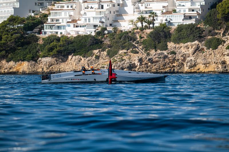 INEOS Britannia - Tow Test #2 - November 24, 2022 - Majorca - photo © Ugo Fonolla / America's Cup