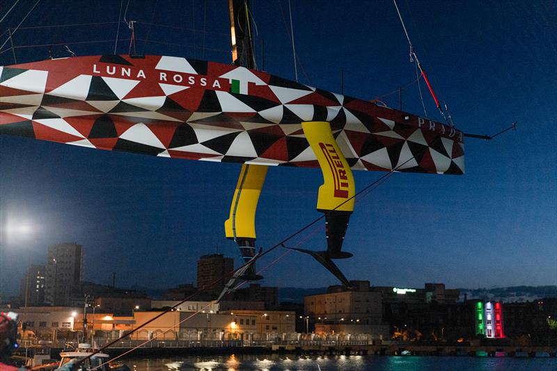 Luna Rossa Prada Pirelli - LEQ12 - Day 9 - November 27, 2022 - Cagliari photo copyright Ivo Rovira / America'sCup taken at Circolo della Vela Sicilia and featuring the AC40 class