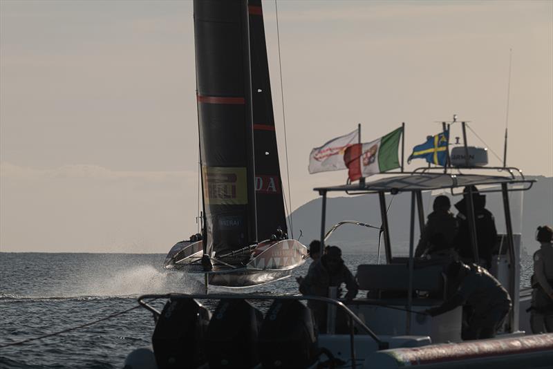 Luna Rossa Prada Pirelli - LEQ12 - Day 9 - November 27, 2022 - Cagliari photo copyright Ivo Rovira / America'sCup taken at Circolo della Vela Sicilia and featuring the AC40 class