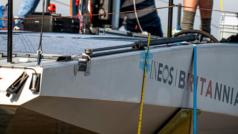 INEOS Britannia - Rigging - November 27, 2022 - Mallorca - photo © Ugo Fonolla / America's Cup