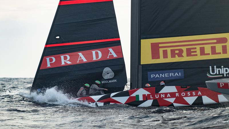 Luna Rossa Prada Pirelli -  LEQ12 - December 2, 2022 - Cagliari, Sardinia photo copyright Ivo Rovira / America'sCup taken at Circolo della Vela Sicilia and featuring the AC40 class