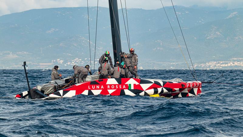 Luna Rossa Prada Pirelli -  LEQ12 - December 2, 2022 - Cagliari, Sardinia photo copyright Ivo Rovira / America'sCup taken at Circolo della Vela Sicilia and featuring the AC40 class