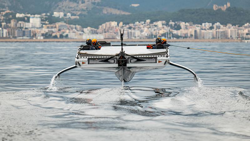 INEOS Britannia - Tow testing - December 7, 2022 - Mallorca photo copyright Ugo Fonolla / America's Cup taken at Royal Yacht Squadron and featuring the AC40 class