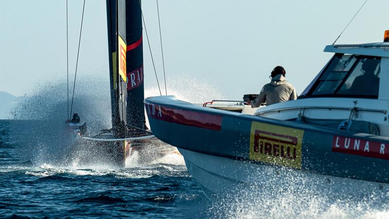 Luna Rossa Prada Pirelli -  LEQ12 - December 7, 2022 - Cagliari, Sardinia photo copyright Ivo Rovira / America'sCup taken at Circolo della Vela Sicilia and featuring the AC40 class