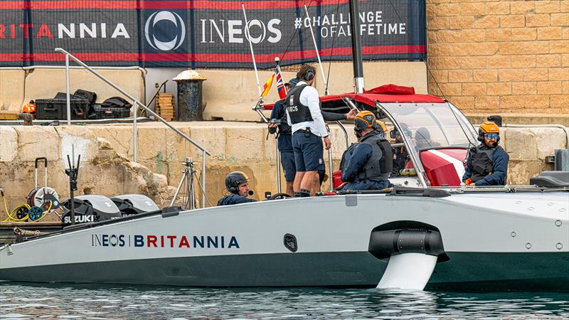 INEOS Britannia - Tow testing - December 7, 2022 - Mallorca photo copyright Ugo Fonolla / America's Cup taken at Royal Yacht Squadron and featuring the AC40 class