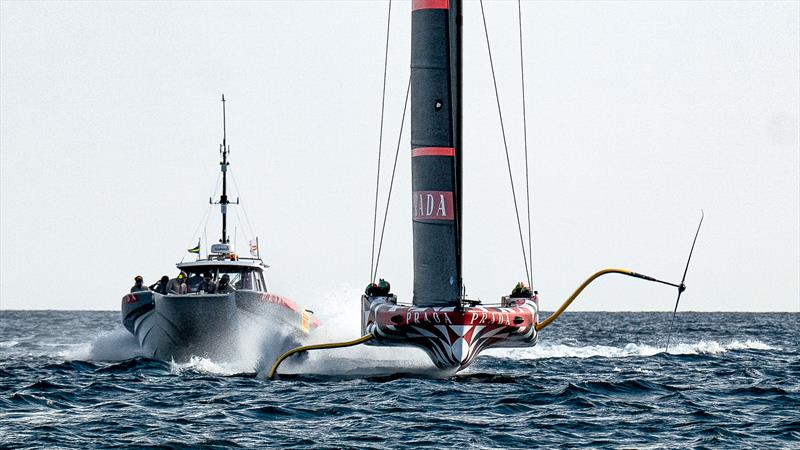 Luna Rossa Prada Pirelli -  LEQ12 - December 10, 2022 - Cagliari, Sardinia photo copyright Ivo Rovira / America'sCup taken at Circolo della Vela Sicilia and featuring the AC40 class