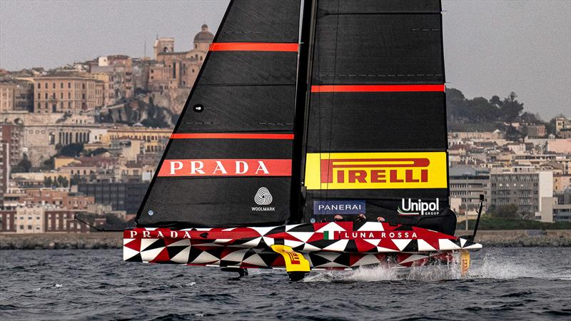 Luna Rossa Prada Pirelli -  LEQ12 - December 10, 2022 - Cagliari, Sardinia photo copyright Ivo Rovira / America'sCup taken at Circolo della Vela Sicilia and featuring the AC40 class