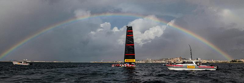 Luna Rossa Prada Pirelli -  LEQ12 - December 10, 2022 - Cagliari, Sardinia photo copyright Ivo Rovira / America'sCup taken at Circolo della Vela Sicilia and featuring the AC40 class