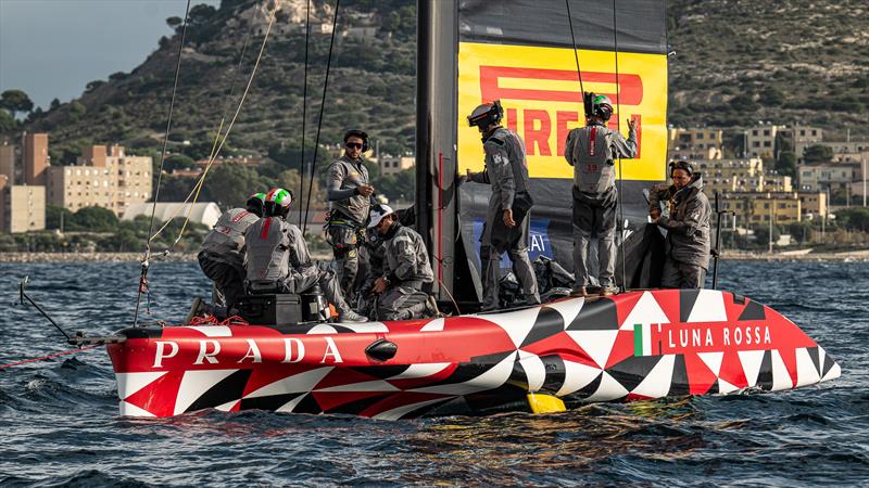 Luna Rossa Prada Pirelli -  LEQ12 - December 10, 2022 - Cagliari, Sardinia photo copyright Ivo Rovira / America'sCup taken at Circolo della Vela Sicilia and featuring the AC40 class