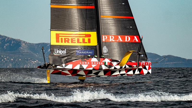 Luna Rossa Prada Pirelli -  LEQ12 - December 12, 2022 - Cagliari, Sardinia photo copyright Ivo Rovira / America'sCup taken at Circolo della Vela Sicilia and featuring the AC40 class