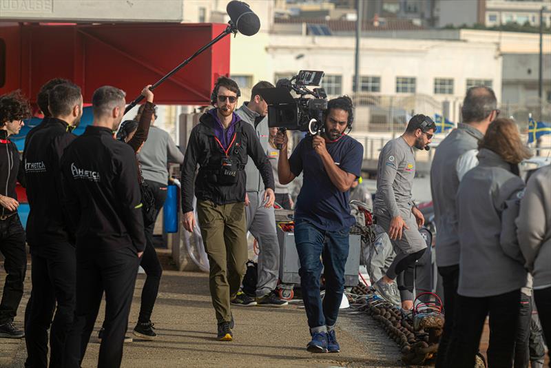 Video crew - Luna Rossa Prada Pirelli - LEQ12 - December 13, 2022 - Cagliari, Sardinia - photo © Ivo Rovira / America'sCup