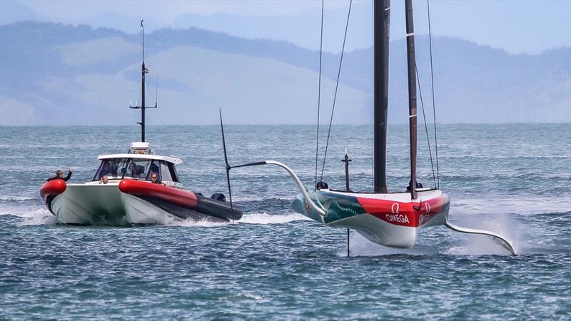 Emirates Team New Zealand - Waitemata Harbour - Auckland - December 16, 2022 photo copyright Richard Gladwell / Sail-World.com taken at Royal New Zealand Yacht Squadron and featuring the AC40 class