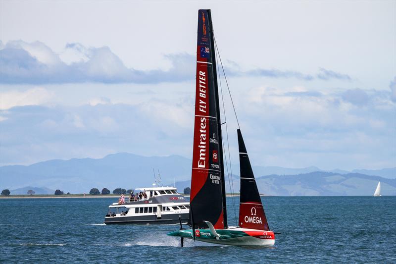 Emirates Team New Zealand - Waitemata Harbour - Auckland - December 16, 2022 photo copyright Richard Gladwell / Sail-World.com taken at Royal New Zealand Yacht Squadron and featuring the AC40 class