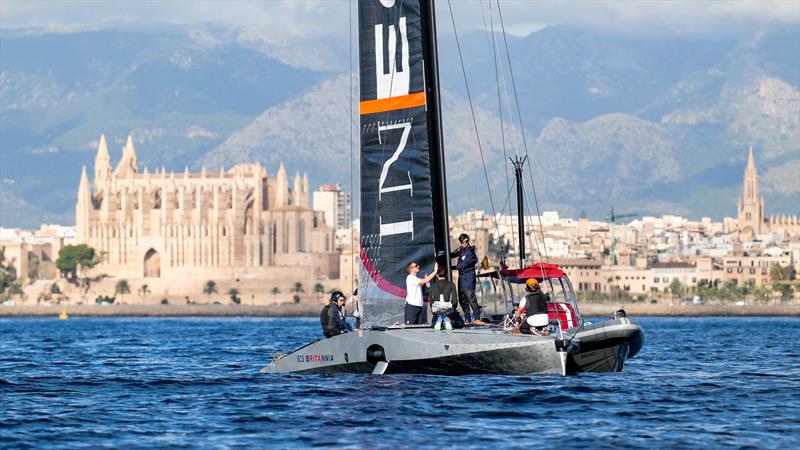 INEOS Britannia - Sail testing - December 19, 2022 - Mallorca photo copyright Ugo Fonolla / America's Cup taken at Royal Yacht Squadron and featuring the AC40 class