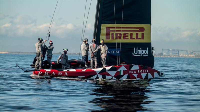 Luna Rossa Prada Pirelli -   LEQ12 - December 20, 2022 - Cagliari photo copyright Ivo Rovira / America'sCup taken at Circolo della Vela Sicilia and featuring the AC40 class