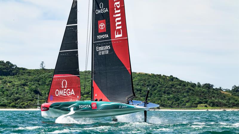 Emirates Team New Zealand -   AC40-OD - December 21, 2022 - Waitemata Harbour photo copyright Adam Mustill / America's Cup taken at Royal New Zealand Yacht Squadron and featuring the AC40 class