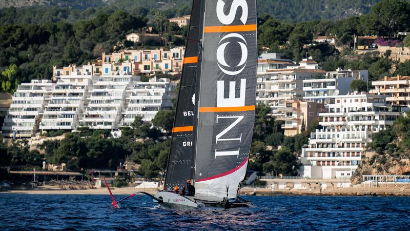 INEOS Britannia  -   LEQ12 - December 21, 2022 - Badia de Palma - Mallorca photo copyright Ugo Fonolla / America's Cup taken at Royal Yacht Squadron and featuring the AC40 class