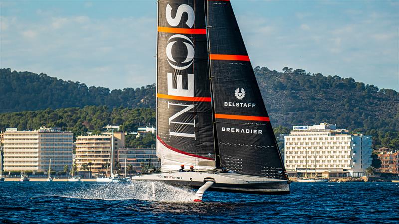 INEOS Britannia  -   LEQ12 - December 21, 2022 - Badia de Palma - Mallorca photo copyright Ugo Fonolla / America's Cup taken at Royal Yacht Squadron and featuring the AC40 class