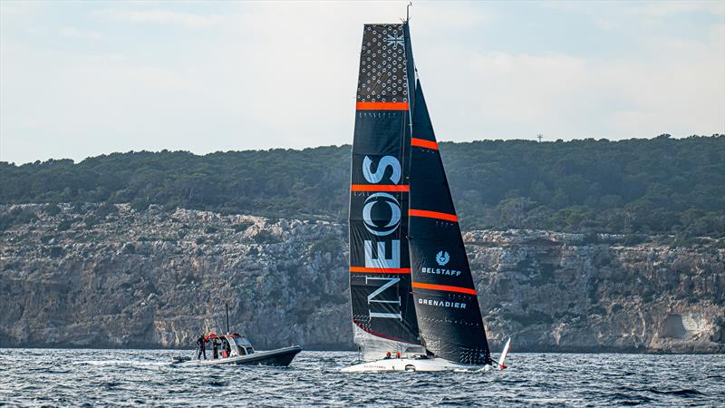 INEOS Britannia  -   LEQ12 - December 21, 2022 - Badia de Palma - Mallorca photo copyright Ugo Fonolla / America's Cup taken at Royal Yacht Squadron and featuring the AC40 class