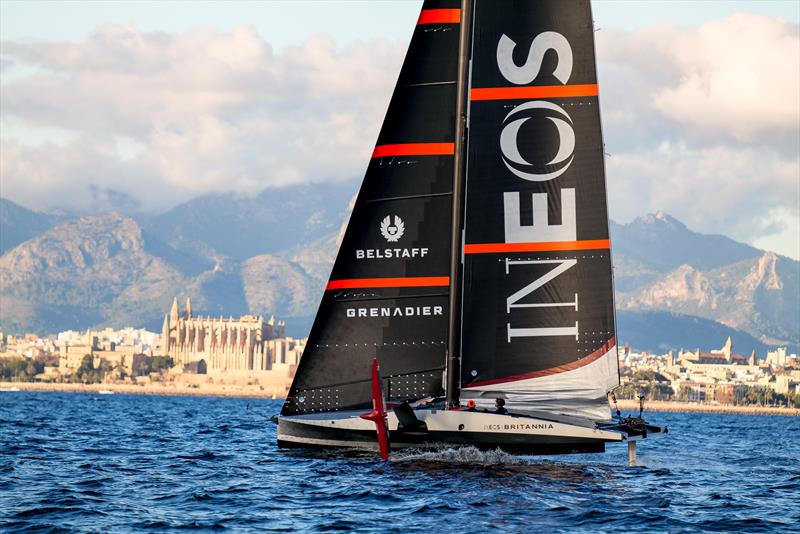 INEOS Britannia  -   LEQ12 - January 6, 2023 - Badia de Palma - Mallorca photo copyright Ugo Fonolla / America's Cup taken at Royal Yacht Squadron and featuring the AC40 class