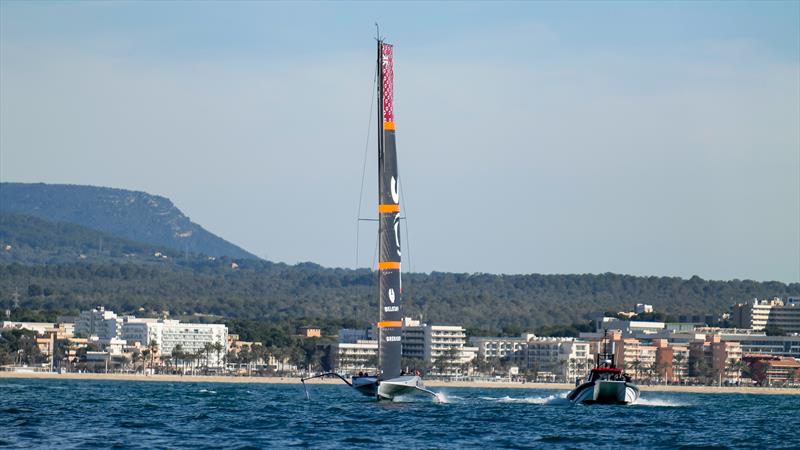 INEOS Britannia  -   LEQ12 - January 10, 2023 - Badia de Palma - Mallorca photo copyright Ugo Fonolla / America's Cup taken at Royal Yacht Squadron and featuring the AC40 class