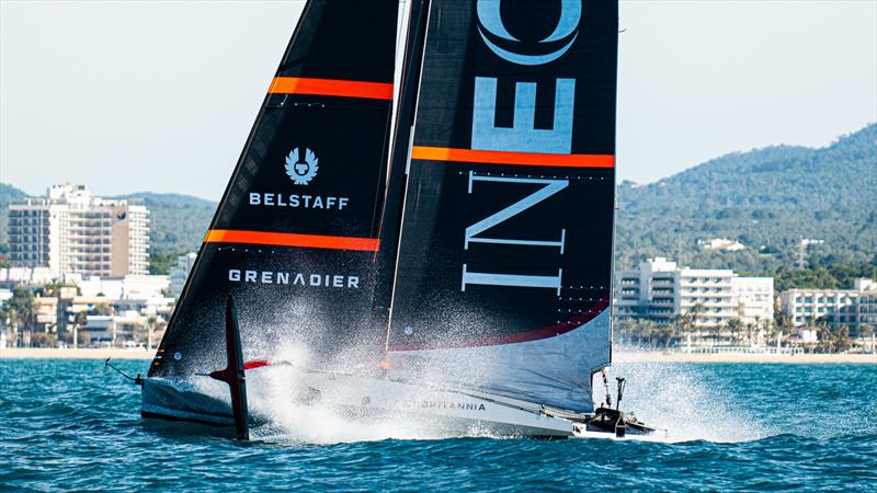 INEOS Britannia  -   LEQ12 - January 10, 2023 - Badia de Palma - Mallorca photo copyright Ugo Fonolla / America's Cup taken at Royal Yacht Squadron and featuring the AC40 class