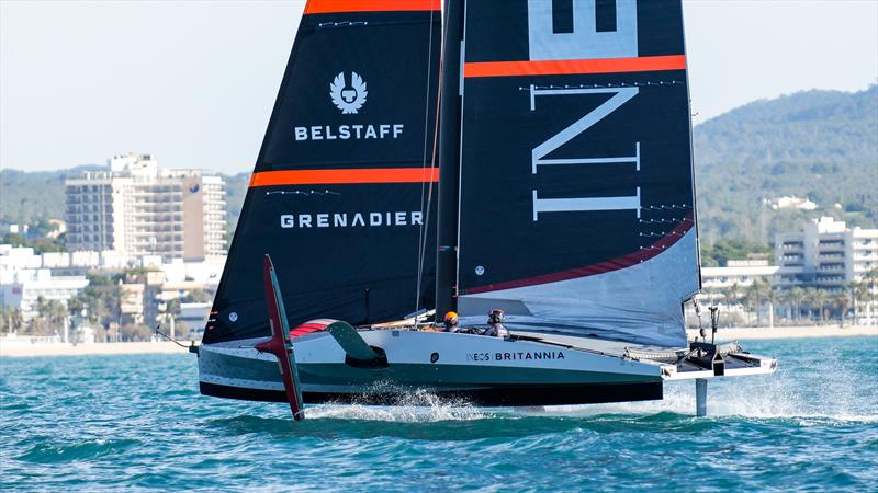 INEOS Britannia  -   LEQ12 - January 10, 2023 - Badia de Palma - Mallorca photo copyright Ugo Fonolla / America's Cup taken at Royal Yacht Squadron and featuring the AC40 class